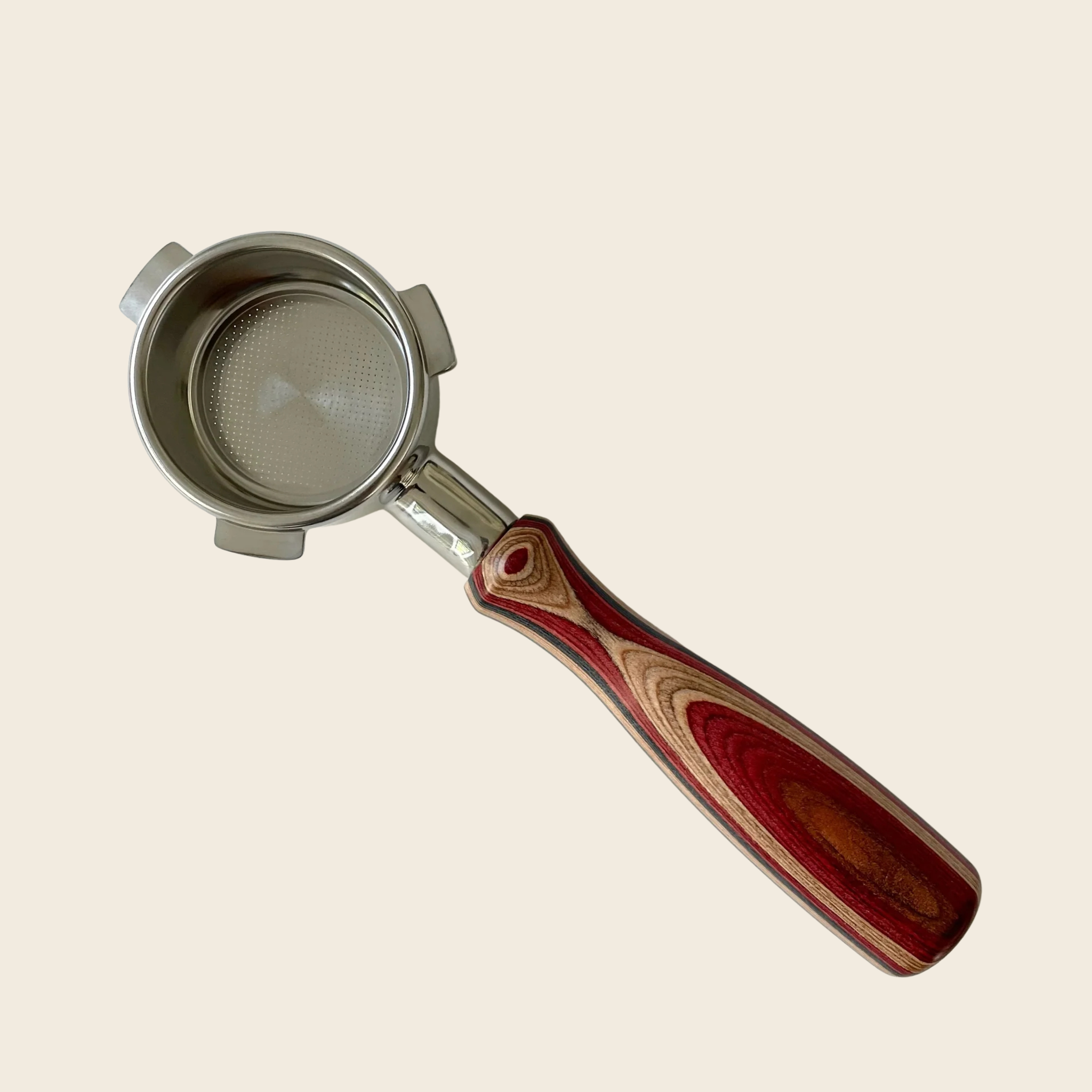 ブレビル 54mm ボトムレス ポルタフィルター - プレミアム ウッドグレイン