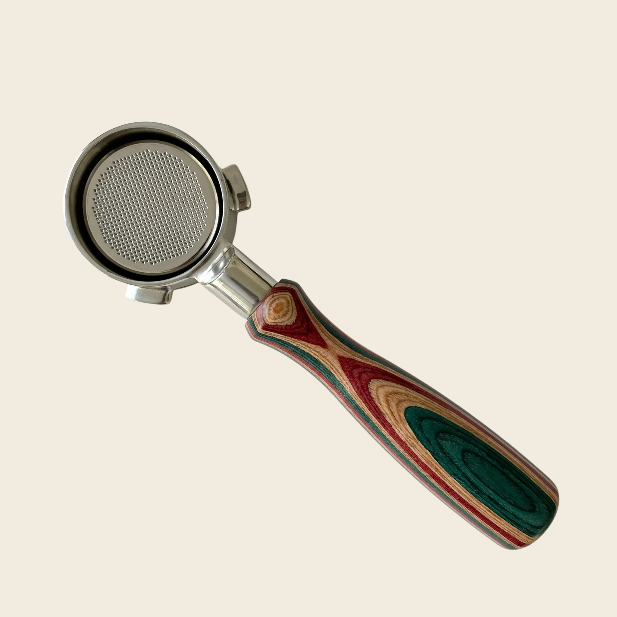 ブレビル 54mm ボトムレス ポルタフィルター - プレミアム ウッドグレイン