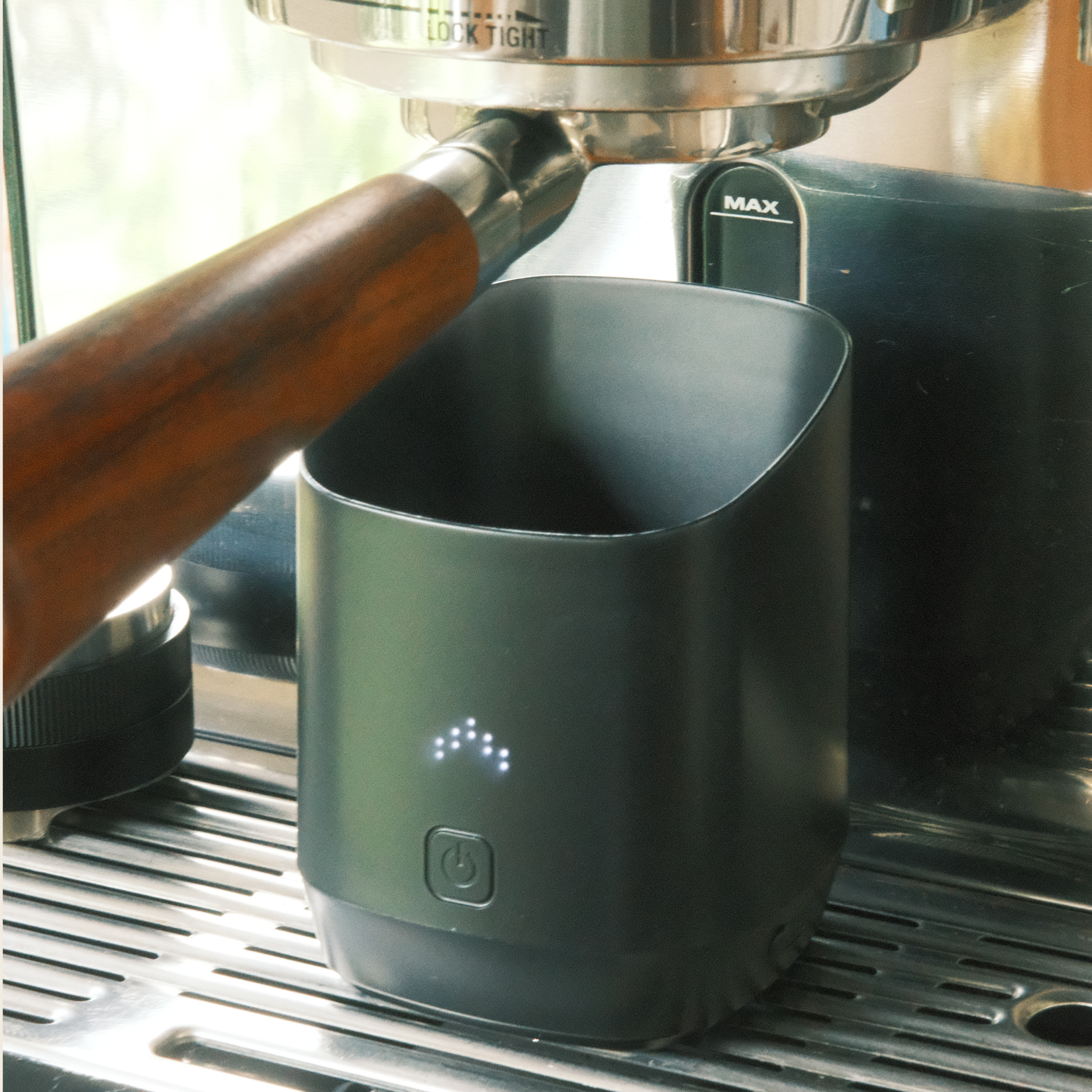 Brewing Cup - Digital Coffee Dosing Cup and Scales — lifestyle shot