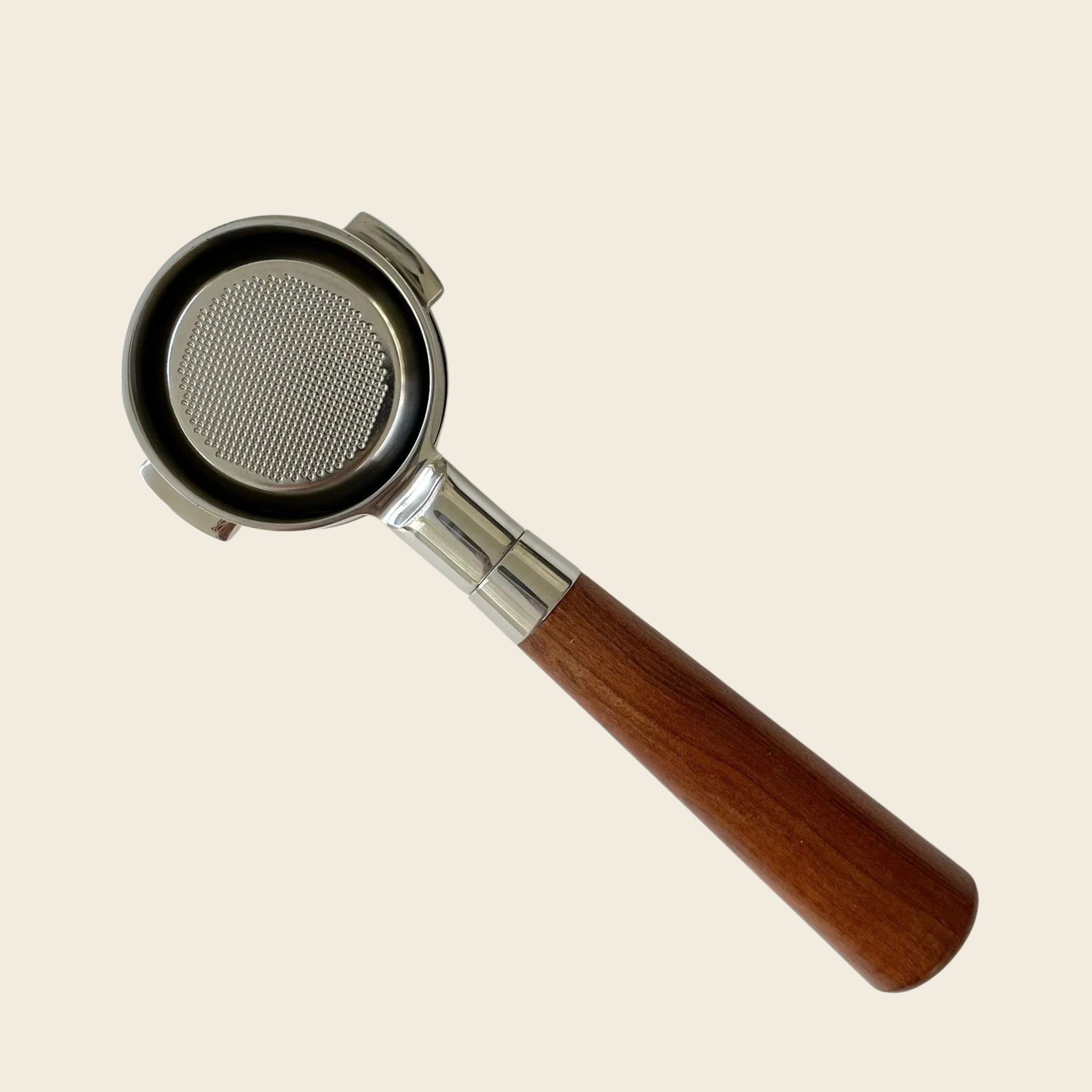 デロンギ 51mm 2イヤー ボトムレス ポルタフィルター - アーモンド ソリッドウッド