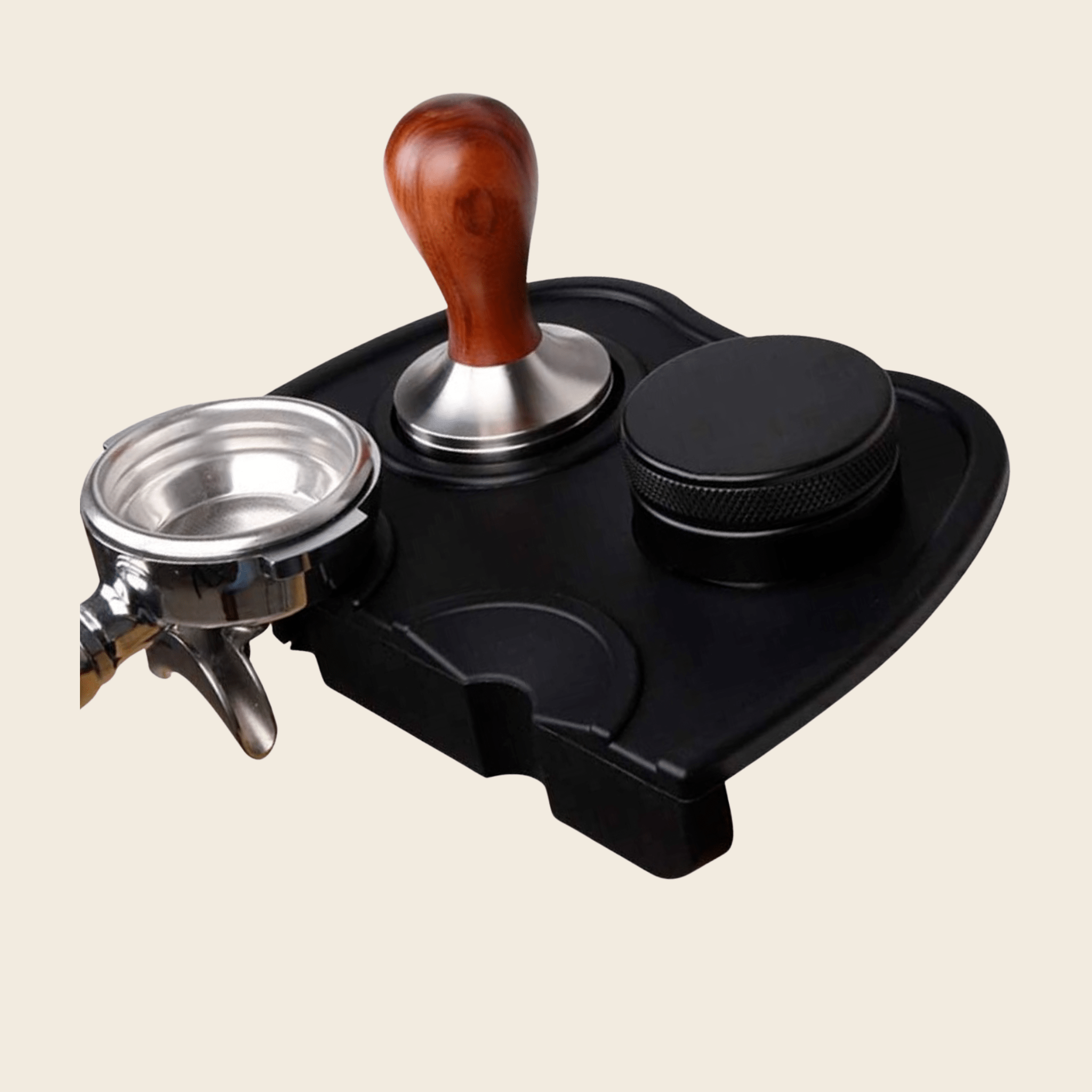 Espresso Coffee Tamping Mat - Large — front view