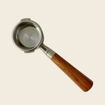 ガジア 58mm ボトムレス ポルタフィルター - アーモンド ソリッドウッド