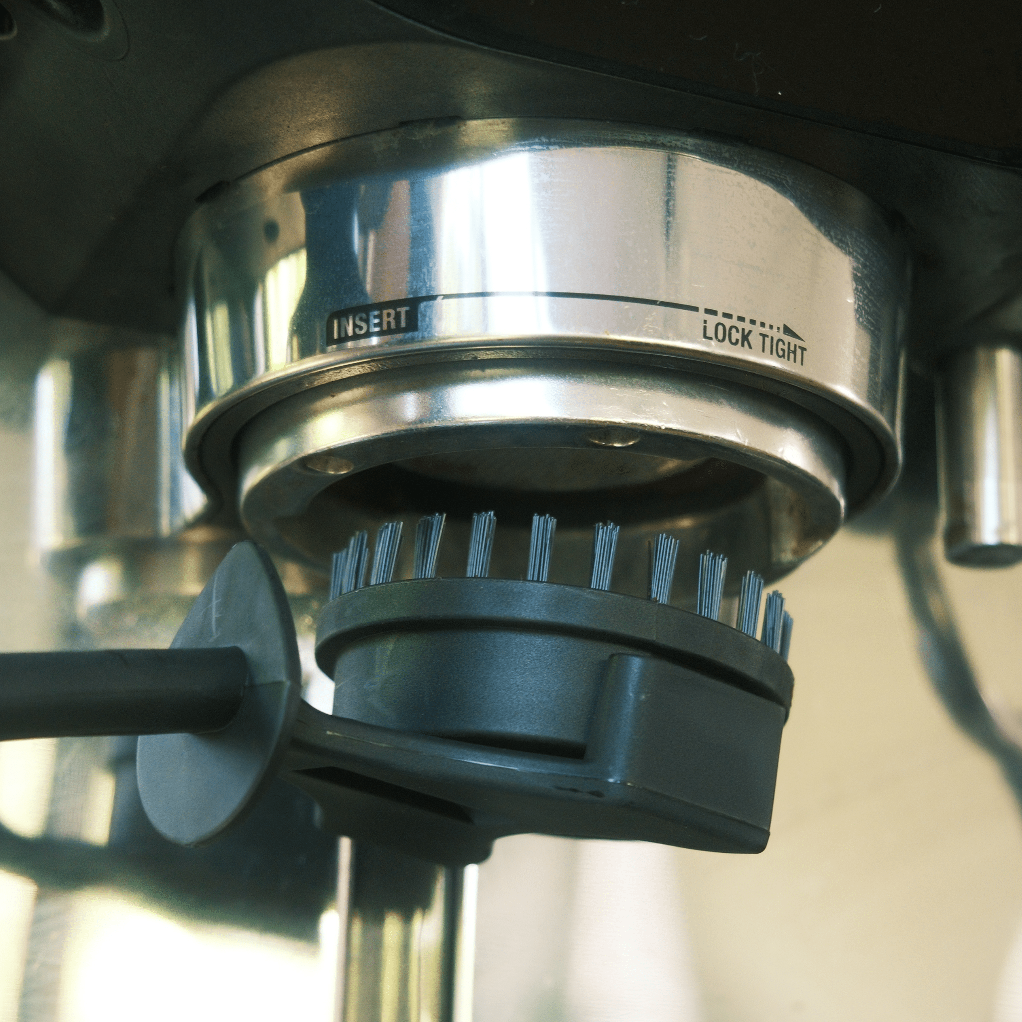 Grouphead Brush — lifestyle shot