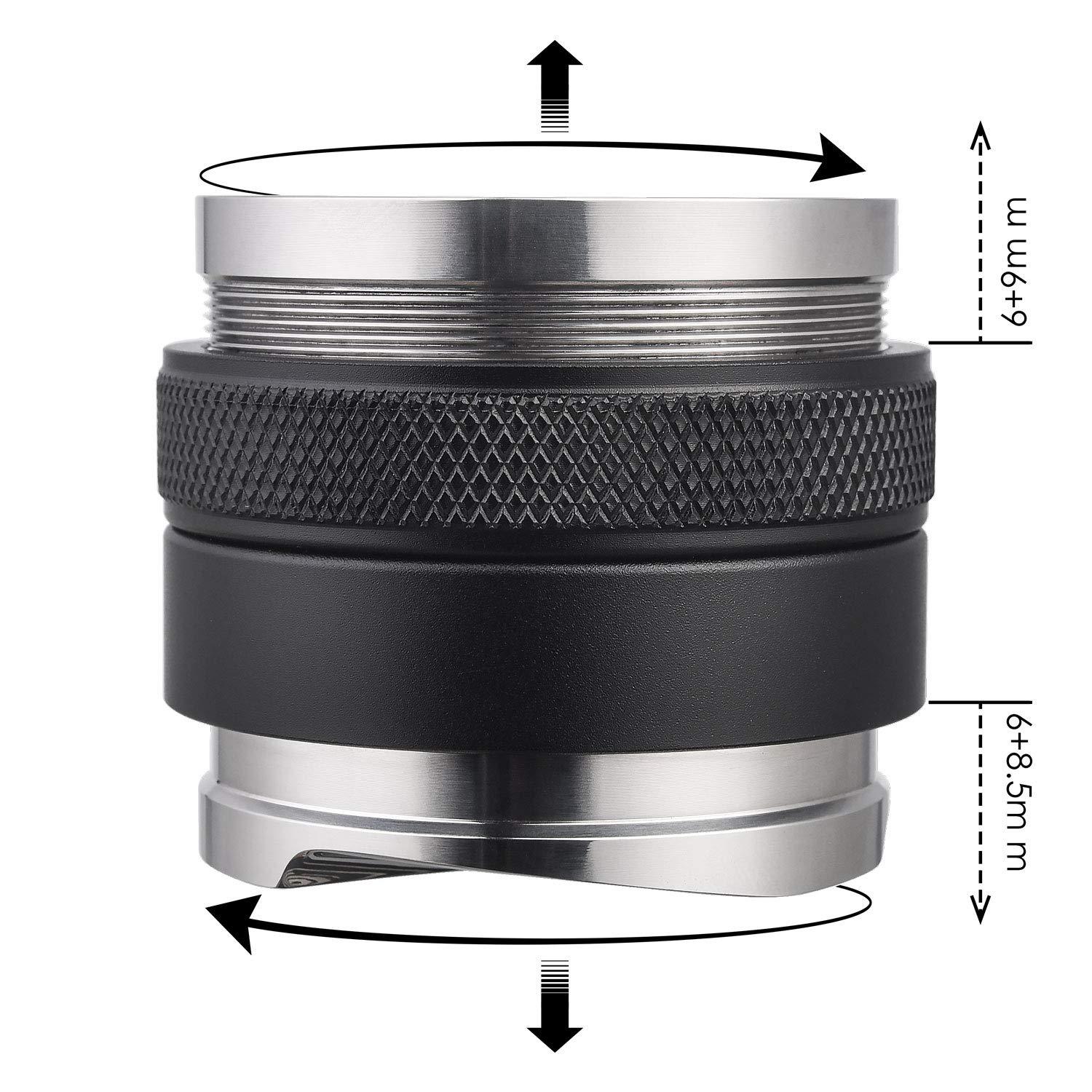 Adjustable 2-in-1 53mm Tamper & Distributor – Barista Grade — lifestyle shot