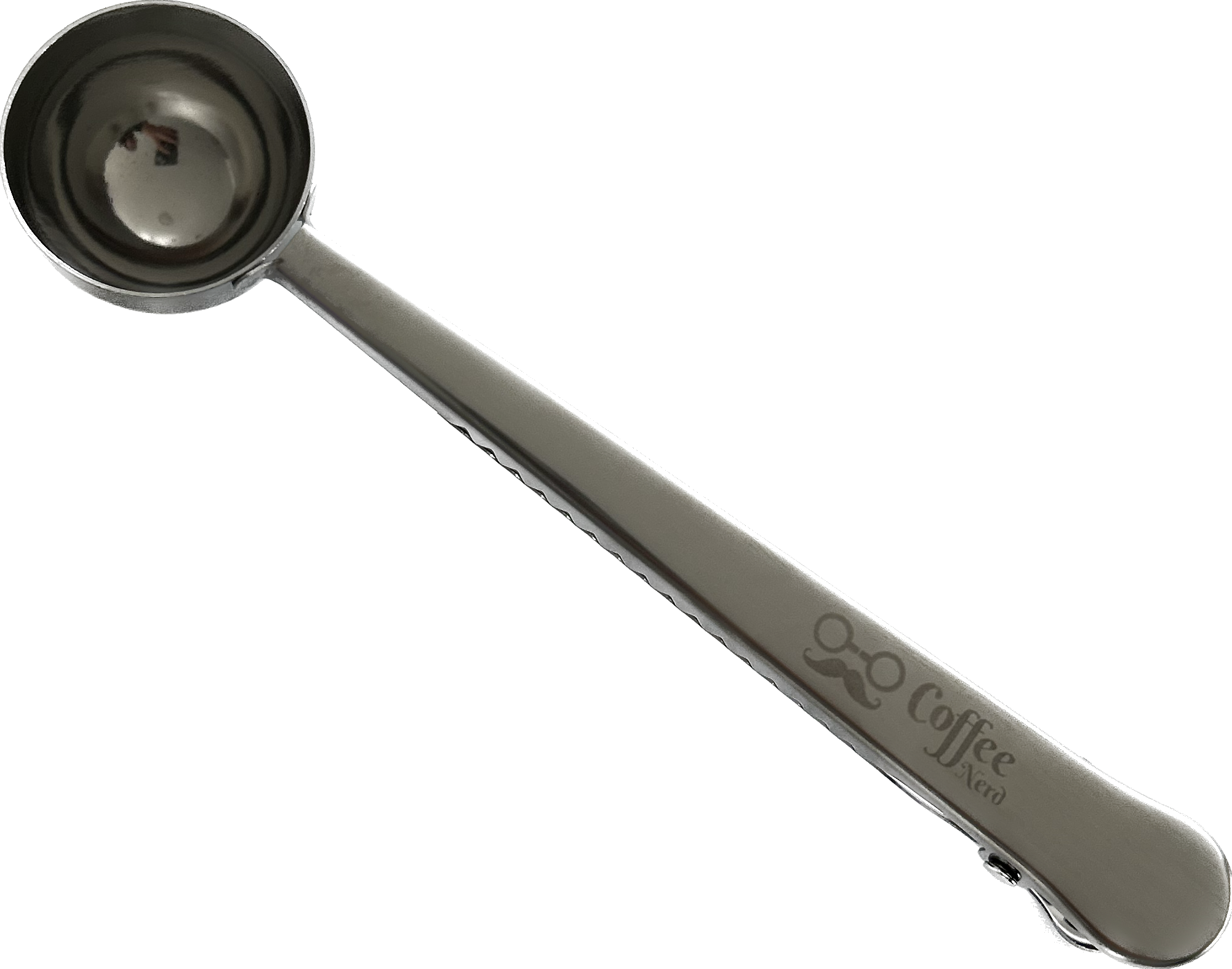 2-in-1 Coffee Bean Spoon & Bag Clip — detail view