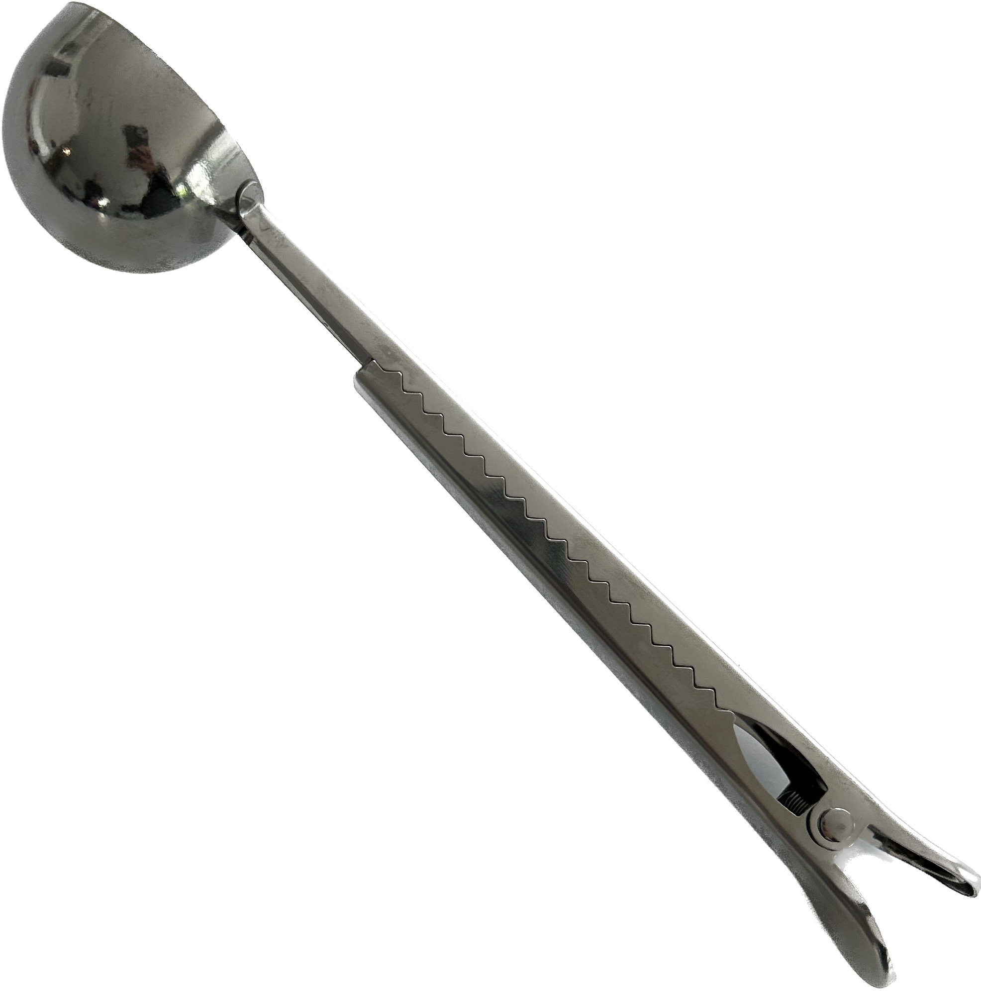 2イン1コーヒー豆スプーンとバッグクリップ