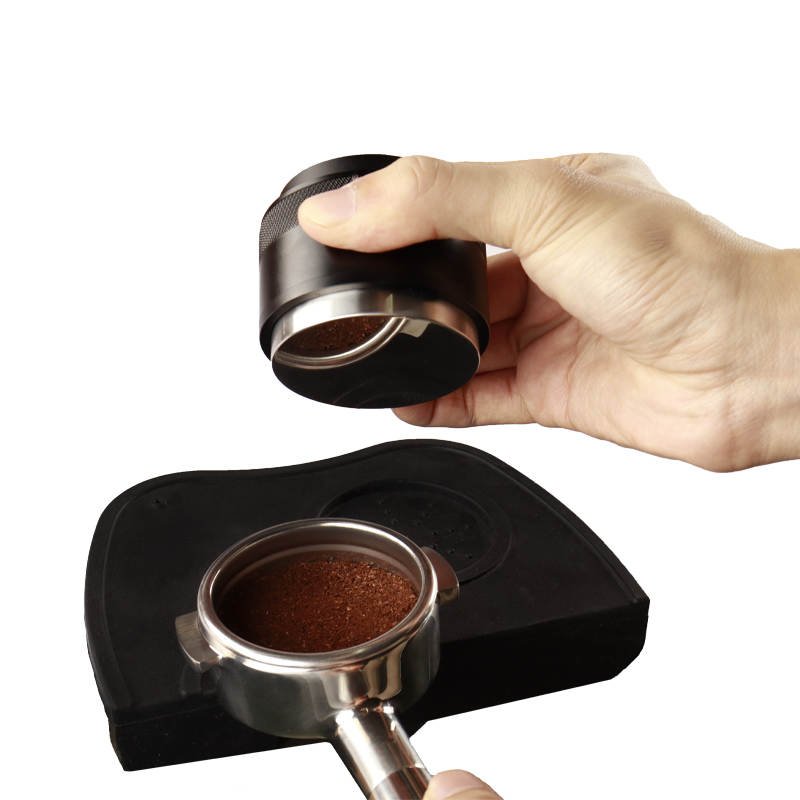 Premium Coffee Press Tamper - 53mm - Black - Barista Grade — lifestyle shot