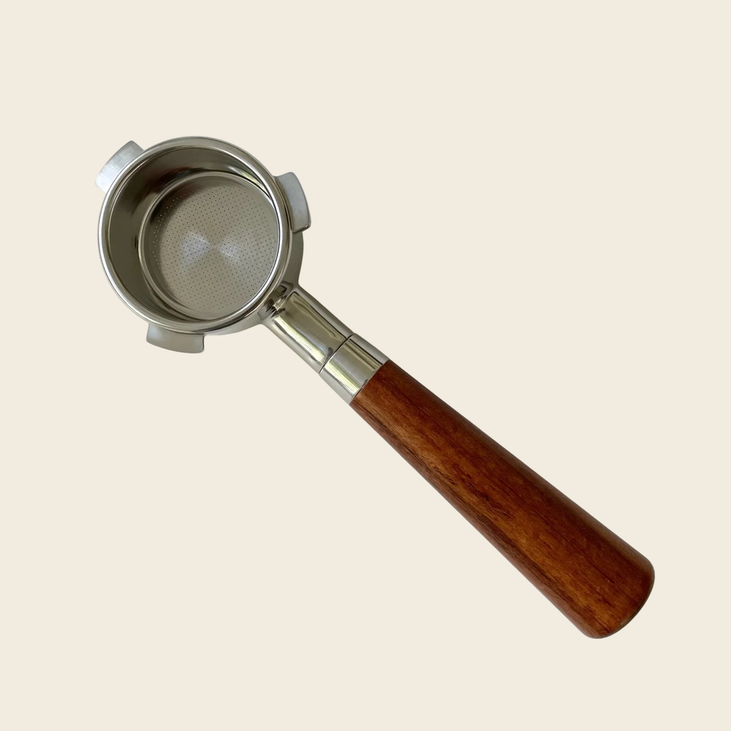 ブレビル/セージ 54mm ボトムレス ポルタフィルター - アーモンド ソリッドウッド