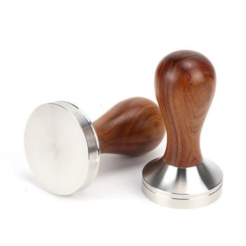 58.5mm Coffee Tamper - Almond Solid Wood - Barista Grade